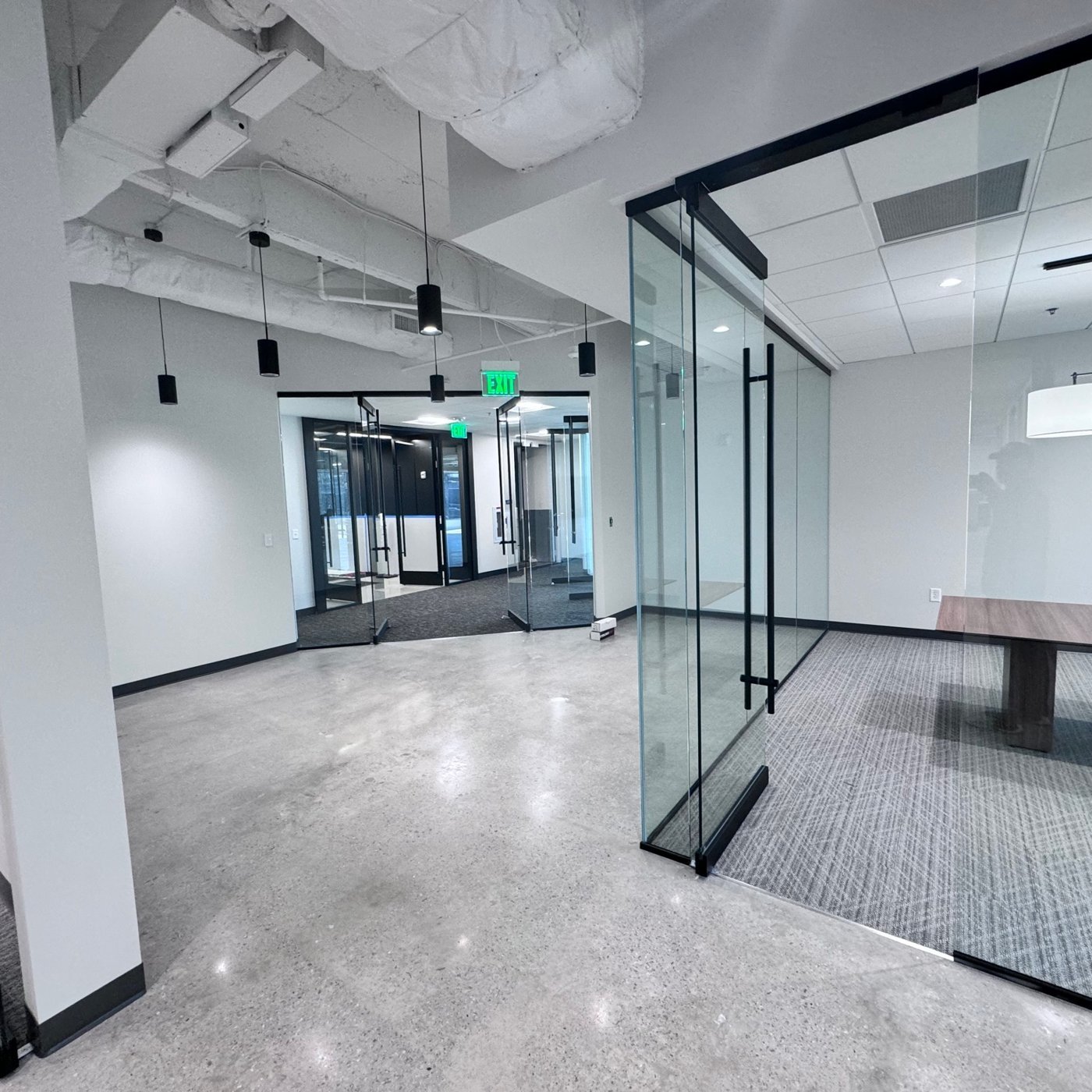 Completed office interior